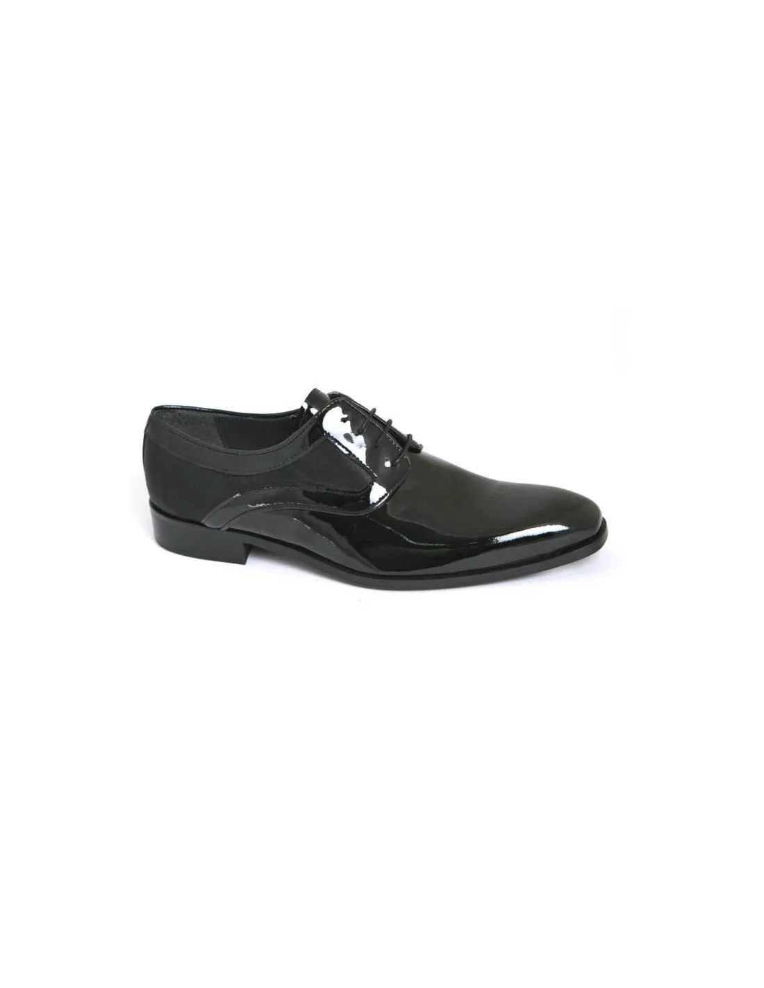 Zapatos Novio Charol Negro y Raso