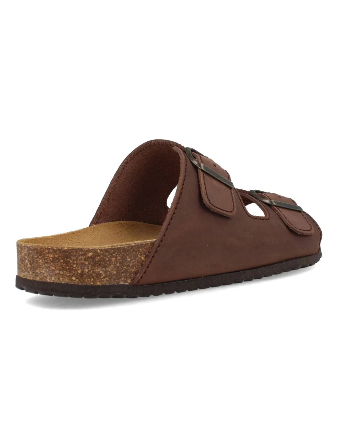 ZAPATTU  MULE HOMBRE HEBILLAS CHOCOLATE